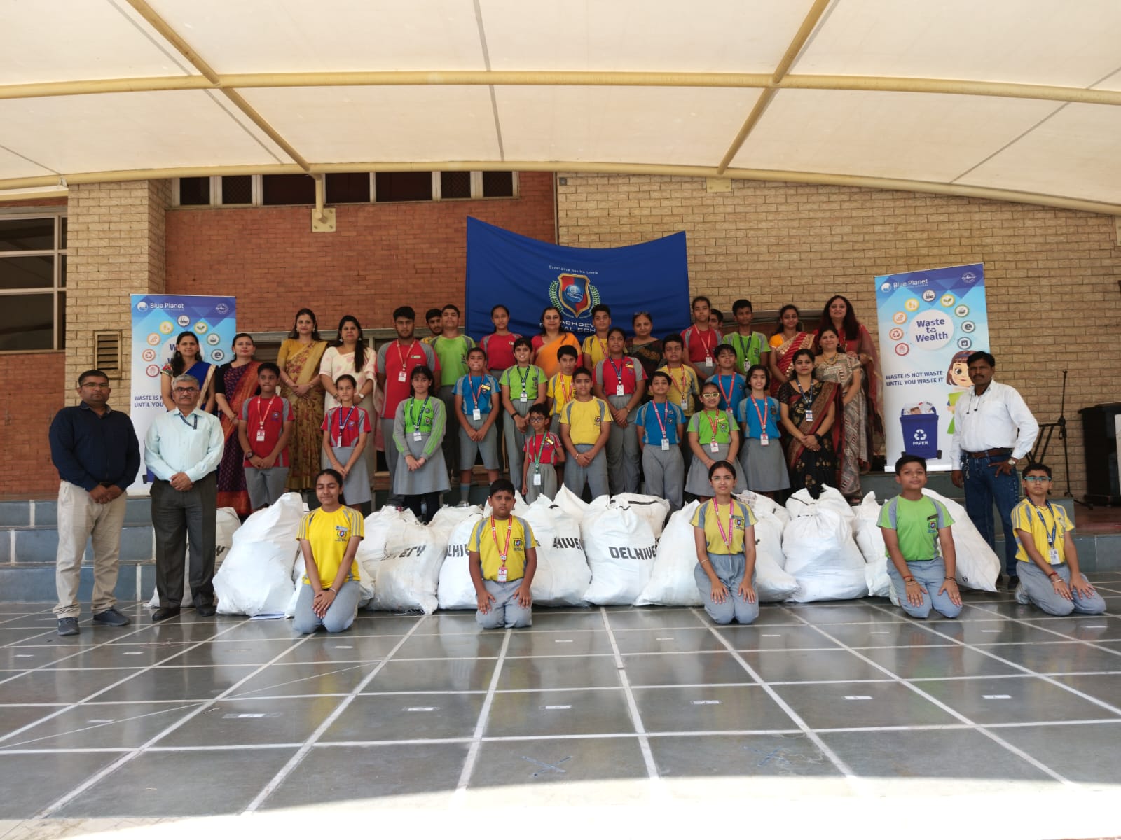 Paper Waste Collection Drive by the Students and Teachers